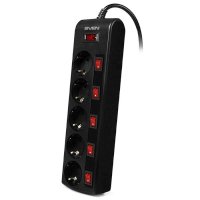Сетевой фильтр Sven SF-05PL 1.8m Black