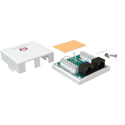 Розетка компьютерная Sysmatrix SB 25EU.WH