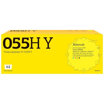 Картридж T2 TC-C055H Y