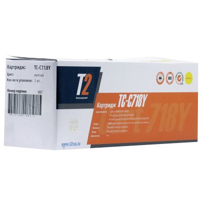 картридж T2 TC-C718Y Yellow