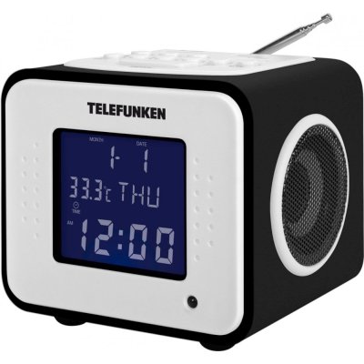 радиочасы Telefunken TF-1575U Black Wood