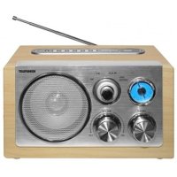 Радиочасы Telefunken TF-1638U Light Wood