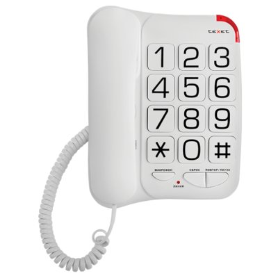 телефон Texet TX-201 White