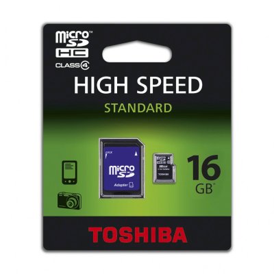 карта памяти Toshiba 16GB SDU16GSDHC4M102M2TR