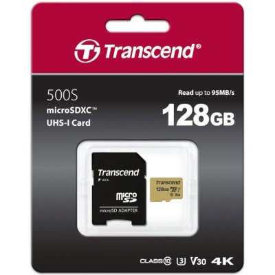карта памяти Transcend 128GB TS128GUSD500S