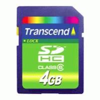 Карта памяти Transcend 4GB Class 6 TS4GSDHC6