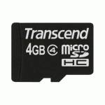 Карта памяти Transcend 4GB TS4GUSDHC4