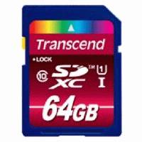 Карта памяти Transcend 64GB TS64GSDXC10U1