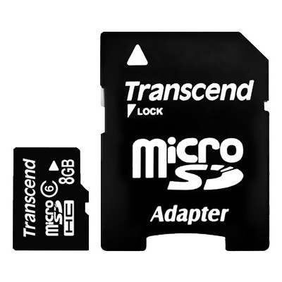 карта памяти Transcend 8GB Class 6 TS8GUSDHC6-2