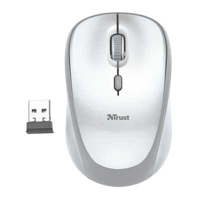 мышь Trust Yvi White 23386