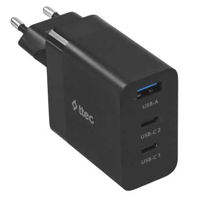 Сетевое зарядное устройство TTEC SmartCharger 65W Black