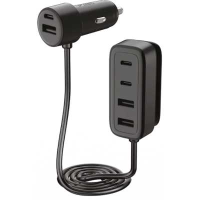 Автомобильное зарядное устройство TTEC SmartCharger 6in1 Black 2CKP06S
