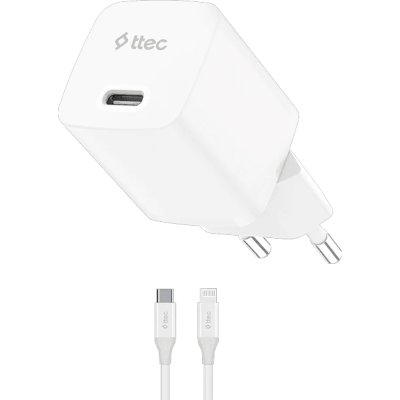 Сетевое зарядное устройство TTEC SmartCharger GAN 30W White 2SCG30LB