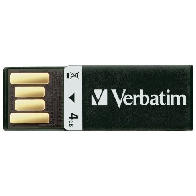 флешка Verbatim 4GB 043901-177 CLIP-IT