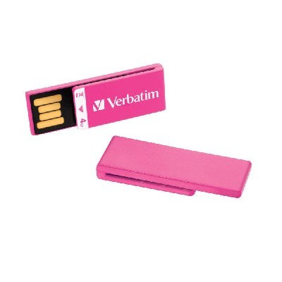 флешка Verbatim 4GB CLIP-IT Pink