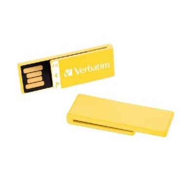 флешка Verbatim 4GB CLIP-IT Yellow