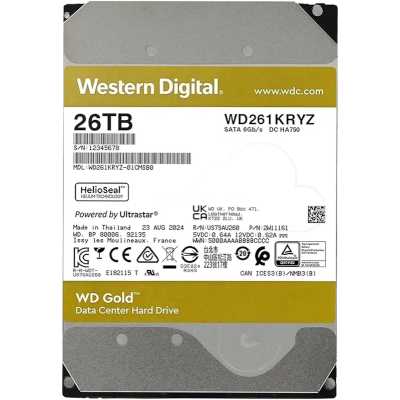 жесткий диск WD Gold 26Tb WD261KRYZ