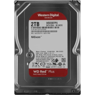 Жесткий диск WD Red Plus 2Tb WD20EFPX