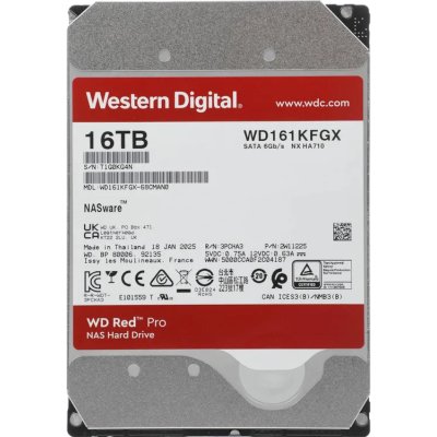 Жесткий диск WD Red Pro 16Tb WD161KFGX