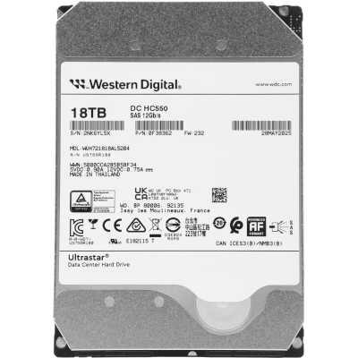 жесткий диск WD Ultrastar DC HC550 18Tb WUH721818AL5204 0F38362